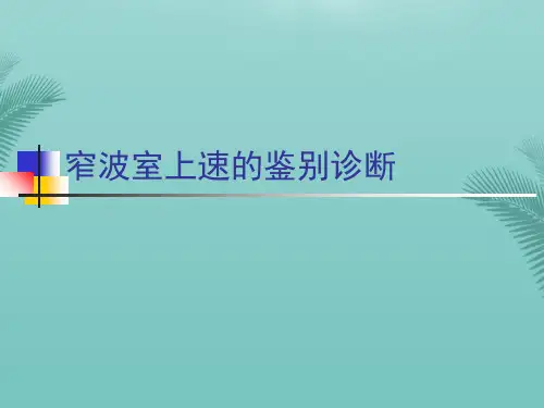 窄波室上速的鉴别诊断(精选优秀)PPT