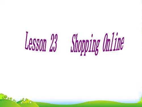 新冀教版四年级英语上册《Lesson 23 Shopping Online》精品课件