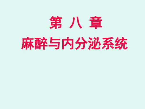 麻醉与内分泌系统