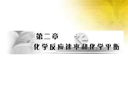 化学：第二节第一节化学反应速率课件(新人教版选修4)