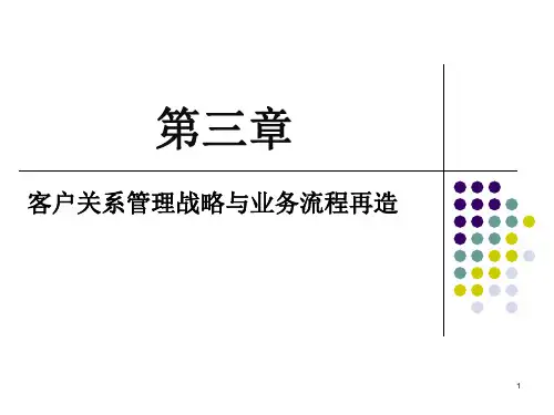 第3章客户关系管理战略与业务流程再造精品PPT课件