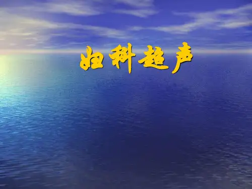 妇科超声PPT课件