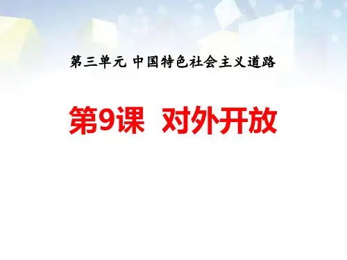 《对外开放》公开课件 图文