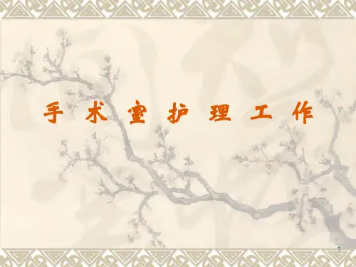手术室护理工作PPT精选课件