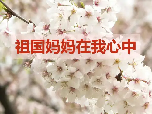 《祖国妈妈在我心中》祖国妈妈我爱您教材课件PPT