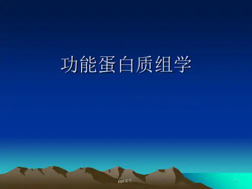功能蛋白质组学研究方法ppt课件