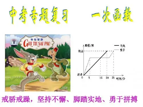 中考复习专题：一次函数的复习