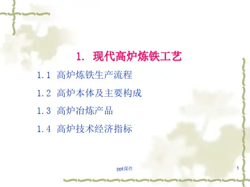 现代高炉炼铁工艺 课件