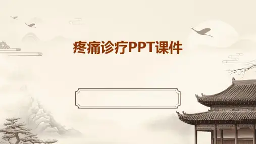 疼痛诊疗ppt课件