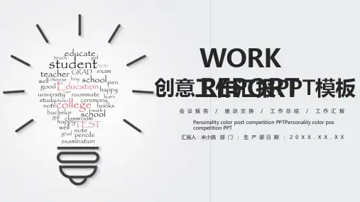 工作总结汇报通用PPT模板