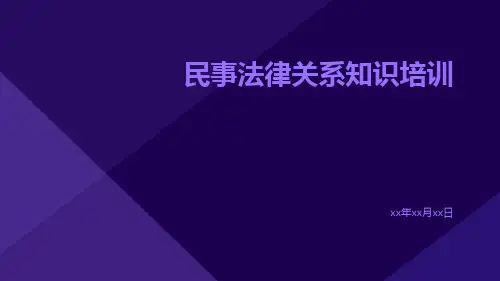 民事法律关系知识培训pptx
