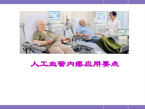 (医学课件)人工血管通路要点