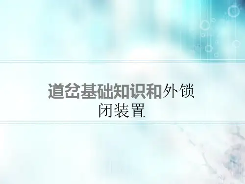 道岔基础知识和外锁闭装置