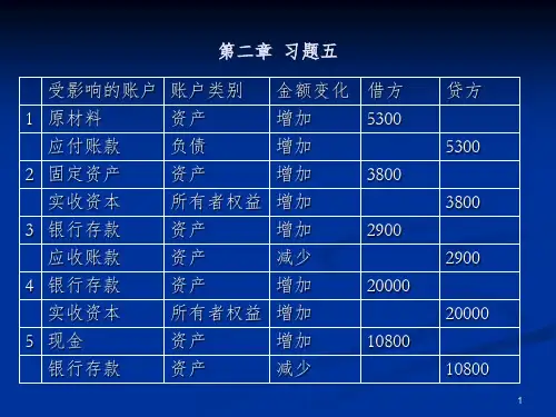 《会计学课后答案》PPT课件