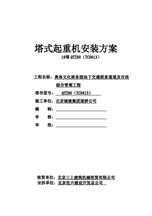 塔吊QTZ80(TC5613)