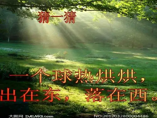 6(语文S版)二年级语文上册课件_阳光_3.