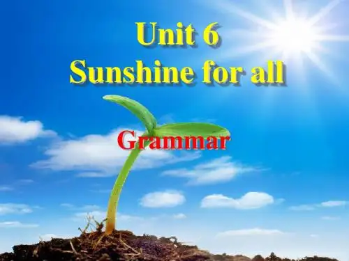 牛津译林英语 八年级下册Unit6Grammar(共29张PPT)