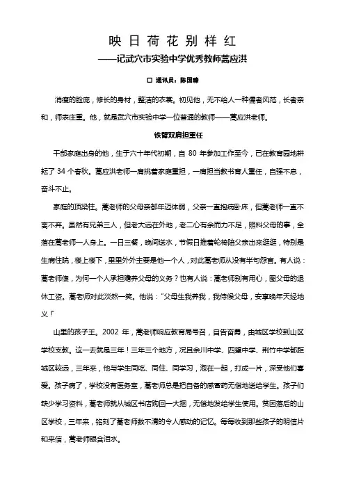 映日荷花别样红--陈国臻