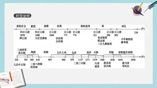 2019年高考人教版历史一轮复习课件：第1单元 古代中国的政治制度 