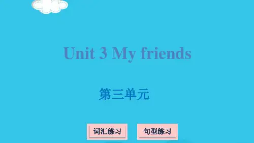 三级上册英语课件-Unit 3 My friends｜译林版(实用资料)ppt