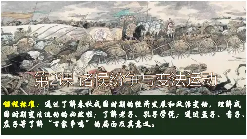 第2课诸侯纷争与变法运动课件共21张PPT
