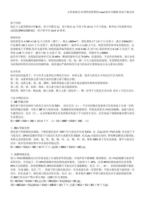 钛基本知识