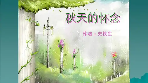 六年级语文下册 第6单元 14《秋天的怀念》3 语文A版ppt课件