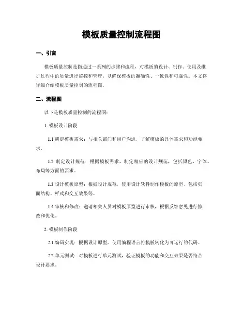 模板质量控制流程图