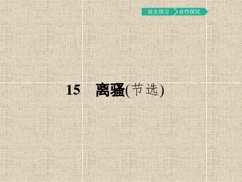高中语文必修1：15 离骚(节选) 课件(29张)