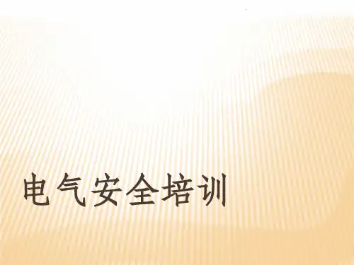电气安全培训ppt课件