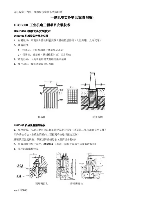 一建机电实务笔记(配图理解)讲解学习