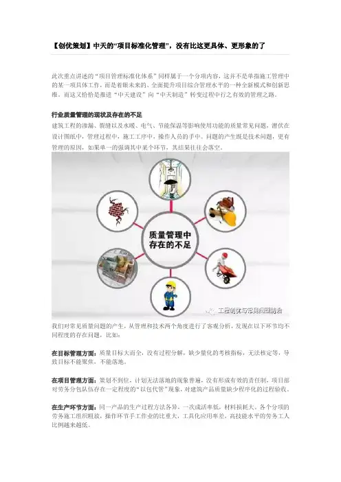 中天的“项目标准化管理”