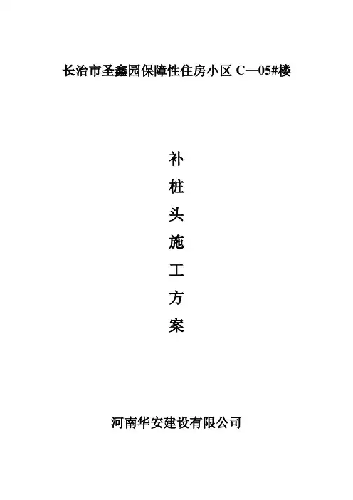 补桩头施工方案