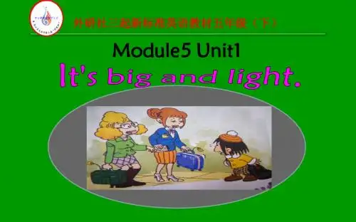 Module5  Unit1  It's big and light. 课件(23张PPT)五年级英语(下)(外研版三年级起点)