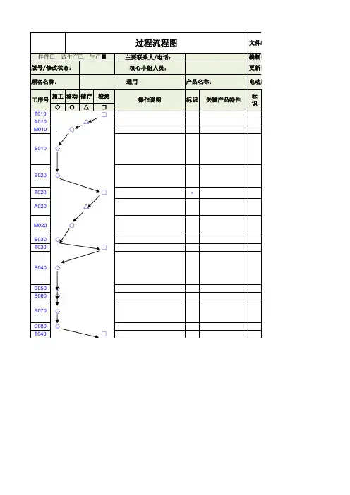 过程流程图(模板)