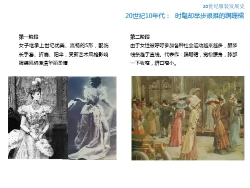 20世纪服装发展史-简述版