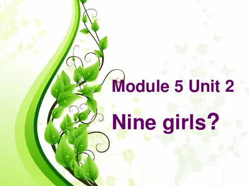 新外研版三年级英语上册Module 5 Unit 2 Nine girls 课件.ppt