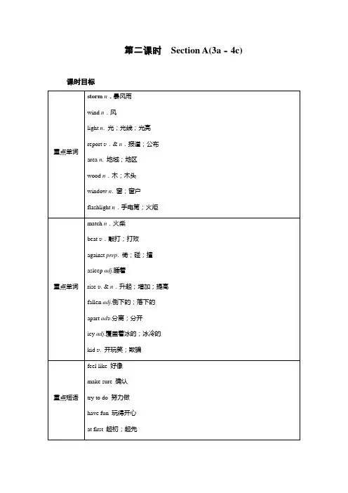 人教版八年级下册英语教案Unit 5 第2课时