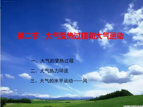 人教版新课标高中地理必修一 2.2 大气的受热过程和大气运动 课件