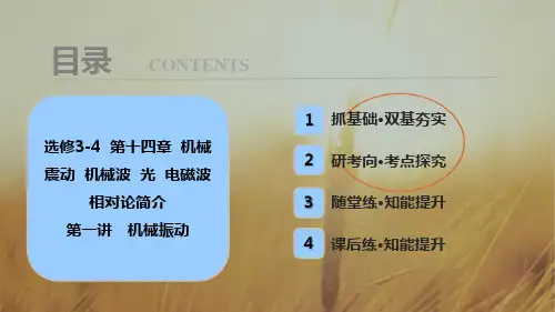 2018年高考物理一轮复习课件：选修3-4 第十四章 第一讲 机械振动 精品