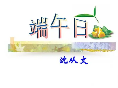 《端午日》PPT课件2 (共12张PPT)