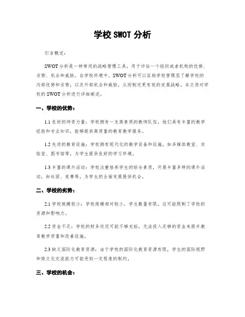 学校SWOT分析