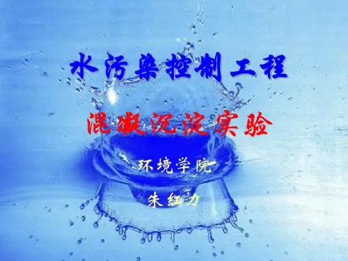 水污染控制工程——混凝沉淀实验