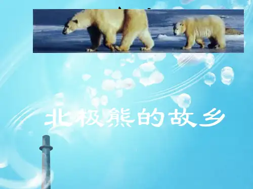 北极熊的故乡PPT教学课件