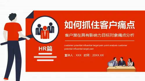 如何抓住客户痛点客户潜在具有影响力目标对象痛点分析学习PPT动态课件