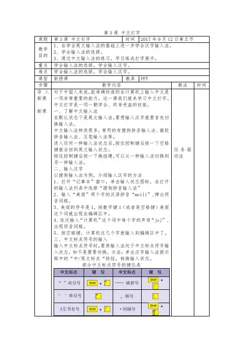 第3课 中文打字