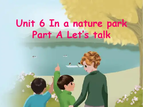 人教版PEP英语五年级上册Unit6 In a nature park A lets learn课件等