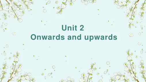 Unit2高中英语外研版(2019)选择性必修一