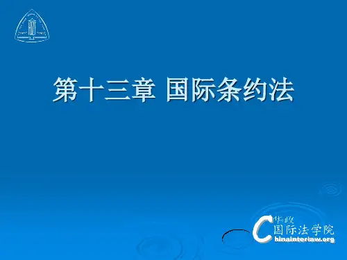 第十三章国际条约法