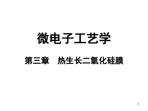 《热生长二氧化硅膜》PPT课件